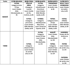 Devido ao extenso calendário das olimpíadas em 2021, alguns eventos são realizados antes. Confira A Programacao Das Olimpiadas Escolares 2018 Prefeitura De Sao Goncalo Do Amarante