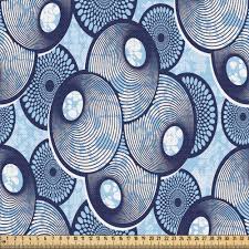 Collection by huayeah fabric • last updated 2 weeks ago. East Urban Home Ambesonne Vibrant Fabric By The Yard Geometric Sea Shells Nature Inspired Repetitive Rhythmic Illustration Decorative Fabric For Upholstery And Home Accents Baby Blue And Navy Blue Wayfair