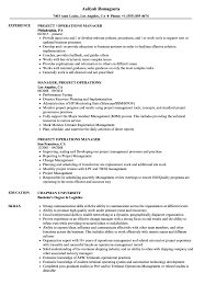 Regional operations managers are responsible for planning, directing, and coordinating the activities regional operations managers ensure effective supervision of a number of stores in a region. Project Operations Manager Resume Samples Velvet Jobs