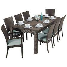 Found It At Wayfair Evansville 9 Piece Outdoor Dining Set With Cushion Patio Dining Set Outdoor Dining Set Patio Furniture Sets