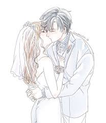 Jumin And Mc Wedding Kiss I Rarely Draw Kissing Scenes Need More Practice Mystic Messenger Fanart Mystic Messenger Mystic Messenger Jumin