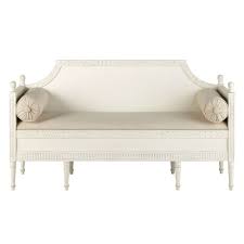 Divanetto 2 posti in lino bianco casanova | maisons du monde from medias.maisonsdumonde.com. 2 Sitzer Sofas 3 Sitzer Couches Daybed Divani Shabby Chic