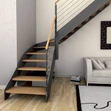 A la recherche d'un ouvrage discret mais ayant un esthétique qui se démarque, l'escalier 1/4 tournant est l'alliance du style et du classique. Escalier Quart Tournant Donosti Eima Contemporain Structure En Bois Structure En Metal