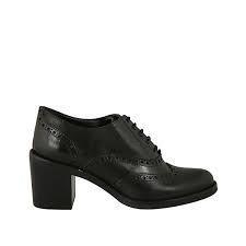 Maybe you would like to learn more about one of these? Chaussure Richelieu A Lacets Pour Femmes En Cuir Noir Talon 7