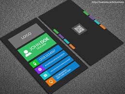 Two flying business cards mockup. Portrait Business Card Templates Business Cards Templates
