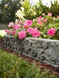 Cast In Stone Diy Landscape Accent Concrete Edging Concrete Garden Garden Design