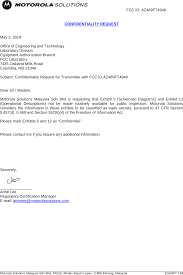 Selama lebih dari 80 tahun, motorola telah membantu dunia menjadi yang terbaik. 89ft4948 2 Way Portable Radio Cover Letter Confidentiality Request Motorola Solutions