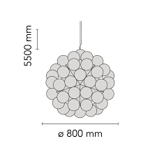 Check spelling or type a new query. Flos Lampada A Sospensione Taraxacum 88 Suspension 1 F7430000 Comet
