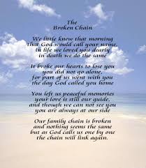 Some Fun Things Christians Can Do The Broken Chain Poem Sympathy Poems Broken Chain