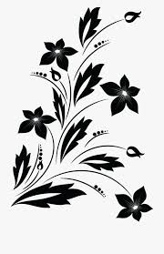15 Flower Black And White Design Png White Flower Png Flower Silhouette Flower Clipart Png