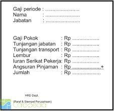 Check spelling or type a new query. Contoh Slip Gaji Keuangan Carapedia