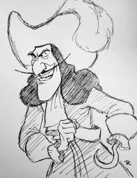 Pin By Disney Lovers On Peter Pan Disney Sketches Captain Hook Sketches