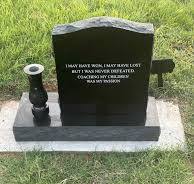 Black Granite Headstones (2-0x0-6x2-0 | P2) with Base