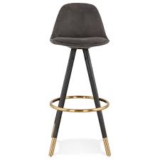 I made a stool for my son tommy using vintage hand tools and aromatic cedar. Vintage Bar Stool In Microfiber Black And Gold Feet Vicky Dark Grey