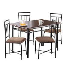 Seats up to 4 people, ideal for any dining area, such as a kitchen, dining room, dinette, or small apartment. 5pc Set With Merek Wood And Metal Dining Deep Walnut Dorel Living Target