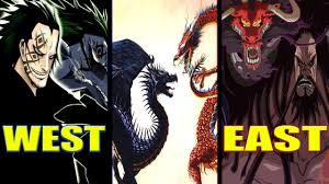 There are large variety of animals (動物, dōbutsu) seen throughout the dragon ball series. Dragon Of The East Kaido Dragon Of The West Monkey D Dragon One Piece Youtube