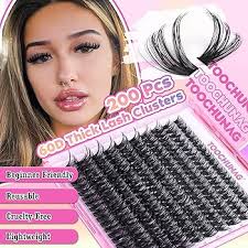 Amazon.com: DIY Lash Extension Kit 60D 200pcs Eyelash Extension Kit 8-16mm  Lash Clusters Kit with Lash Bond and Seal Wispy D Curl Individual Lashes  Kit with 3-in-1 Eyelashes Tools and Tweezers by