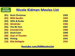 Nicole Kidman Movies List Youtube