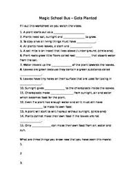 Magic School Bus Gets Planted Photosynthesis Worksheet Magic School Bus Magic School Photosynthesis Worksheet