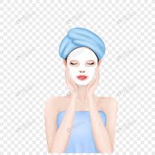 Menggunakan masker dengan bahan alami pun tidak memberi efek samping berbahaya, sehingga bisa kamu coba sendiri di rumah. Gadis Menggunakan Masker Wajah Png Grafik Gambar Unduh Gratis Lovepik