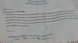 Form popularity sample letter of banning a person form. 103 Year Old Genora Hamm Biggs Banned From Church For Voicing Her Opinion Daily Mail Online