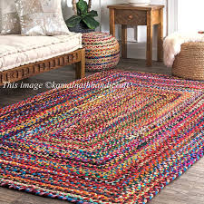Braided Rag Rug Braided Carpet Rug Meditation Mat Mandala Rug Bohemian Decor Colorful Area Rug Home Decor Rug Floor Area Rugs 2x3 Feet In 2020 Colorful Area Rug Rugs On Carpet
