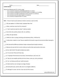 You can & download or print using the browser document. Comma Review Worksheet