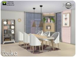 The Sims 4 Bzuka Dining Room Sims 4 Kitchen Sims House Sims 4 Houses