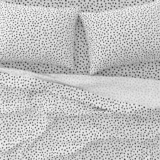 Black And White Polka Dot Sheets Full Animal Print Sheets Dalmatian Dots By Glimmericks Dots Etsy In 2020 Printed Sheets Sateen Sheets Sheets Bedding Pattern