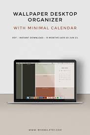Desktop Wallpaper Organizer With 2020 2021 Calendar Minimalist Desktop Background Digital Download 16 9 Ratio And 16 10 Ratio In 2020 Desktop Wallpaper Organizer Desktop Wallpaper Macbook Desktop Backgrounds