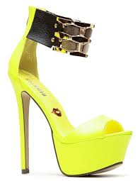 Black And Yellow High Heels Red Kiss Neon Yellow Open Toe Sandal Platform Stiletto Heels With Black Gold Ankle Band Want Add Stiletto Heels Red High Heel Shoes Womens Shoes High Heels