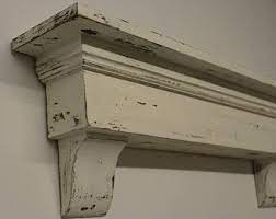 Build a rustic faux beam mantel or shelf. Distressed Shabby Wall Shelf Floating Mantel Shelf Distressed Mantel Mantel Shelf Fireplace Mantel Shabby Shelf Housew Mantel Shelf Corbels Corbel Shelf