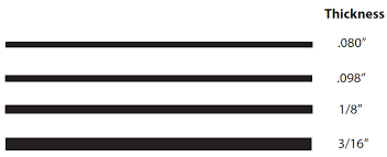 Thickness Of Materials Used In Acrylic Displays Holders