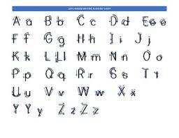 left handed writing alphabet chart by kids teach themselves