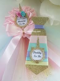 Unicorn Baby Shower Mommy To Be Corsage Unicorn Baby Shower Etsy Unicorn Baby Shower Decorations Unicorn Baby Shower Theme Baby Shower Sash