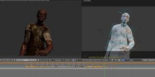 Side By Side Comparison Of Render With Rigged Model A Screenshot From A Scene In My Film Eve The Will To Live Feature Film Film Side By Side Comparison