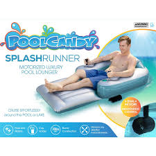 Poolcandy Splash Runner 2 5 Motorized Inflatable Pool Lounger Pool Lounger Inflatable Pool Loungers Pool