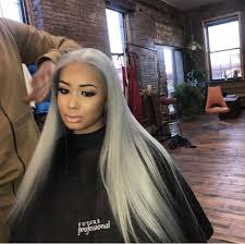 Straight Black And Blonde Sew In Hairstyles Dreamdoll Grey Weave Hair Styles Grey Hair Weave Silver Blonde Hair