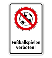 Geduldsspiel geschicklichkeitsspiel kugelspiel fussball ddr unbenutzt spiel /8. Verbotsschild Fussballspielen Verboten Kombination