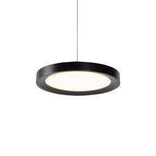 Vonn Lighting Salm 12 Watt Black Integrated Led Pendant Lighting Fixture Vmp22530bl The Home Depot