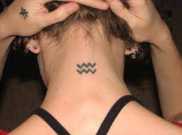Aquarius Aquarius Tattoo Neck Tattoo Tattoos