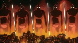 the giant warrior gods strike on the seven days of fire nausicaa ghibli hayao miyazaki