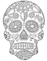 Dia de los muertos calavera template. 30 Free Printable Sugar Skull Coloring Pages