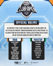 Easily kill everything and everyone in your way, with our powerful aimbot and esp/wallhack. Pubg Mobile Esports On Twitter We Constantly Strive To Make Pubg Mobile Esports A Fair And Competitive Eco System With Constant Thorough Background Checks Investigations The Following Teams Have Been Found Guilty