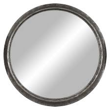 עמוד הבית > ביקורות > שדרוג הבית > zinc framed mirror. 30x30 Aged Zinc Circular Mirror At Home