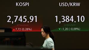 Indeks Kospi Melonjak 1,19 Persen