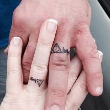 Harry Potter Ring Tattoo Meaning Always Wedding Band Tattoo Tattoo Wedding Rings Wedding Ring Tattoo