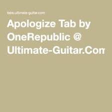 Apologize One Republic Tab Music