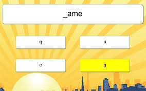 Students can take final or practice spelling and vocabulary tests right on this engaging site. Missing Letter