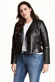 H M Biker Jacket Black Ladies H M Gb Vegan Leather Jacket Biker Jacket Jackets